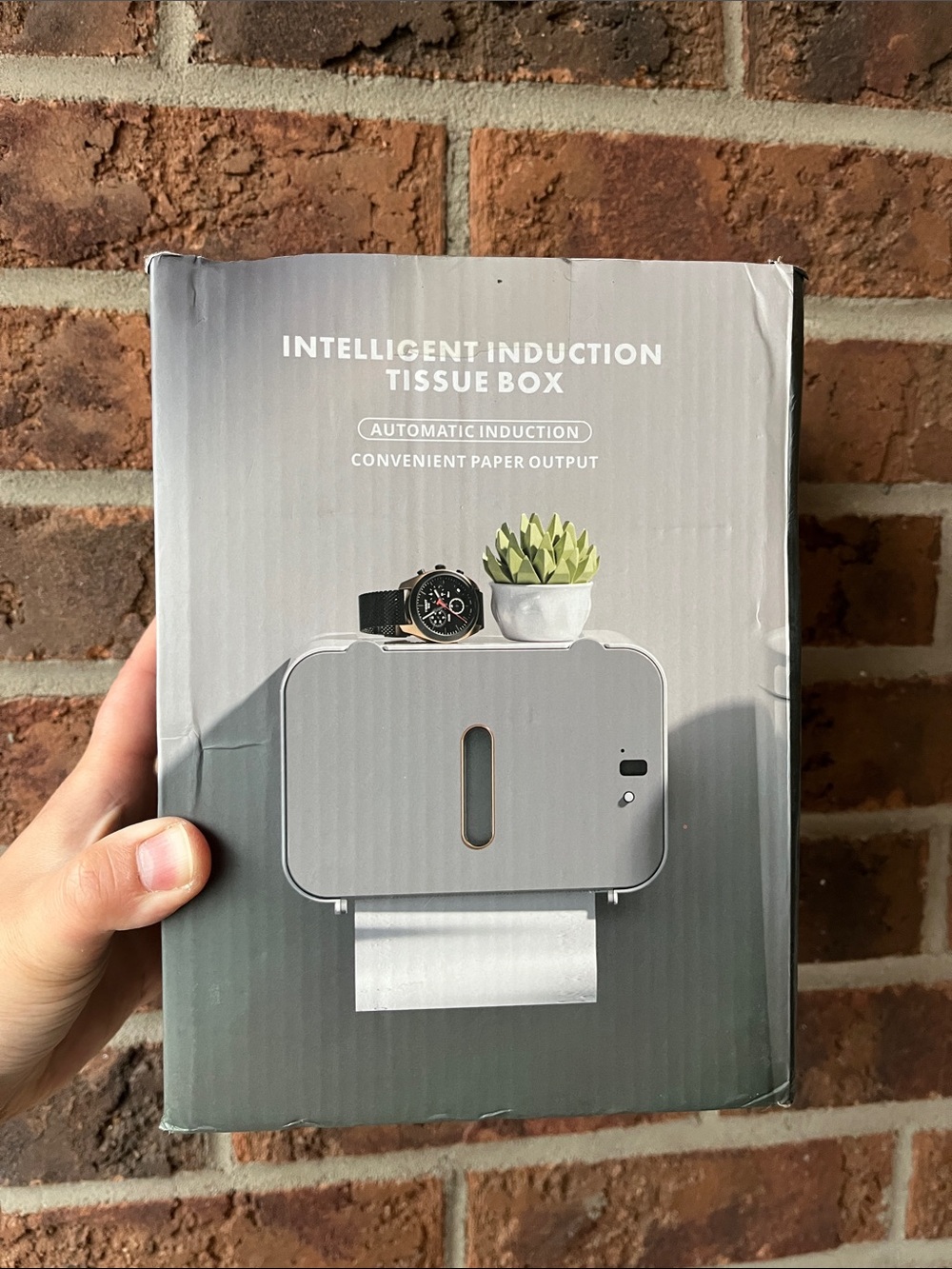 Smart Toilet Paper Dispenser with Storage - Gray